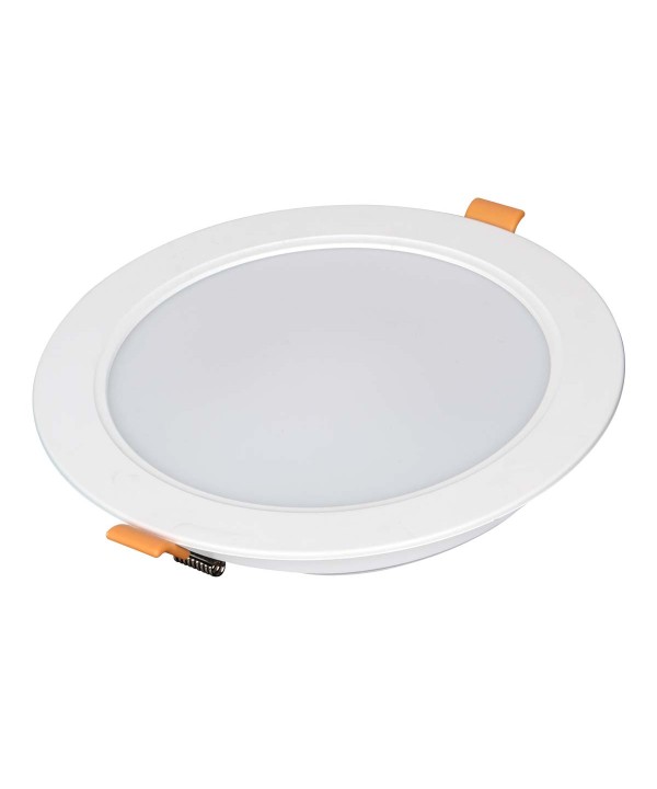 Faretto Led Da Incasso Rotondo 18W 1800LM Caldo 3000K Diametro 170mm Montaggio 2 In 1 Da Plafone e Da Incasso