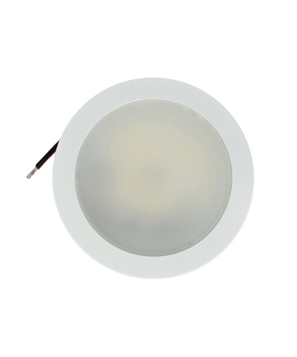 Mini Faretto Led Da Incasso Rotondo Carcassa Bianca 5W AC/DC 12V DC 24V Caldo 3000K Foro 60mm