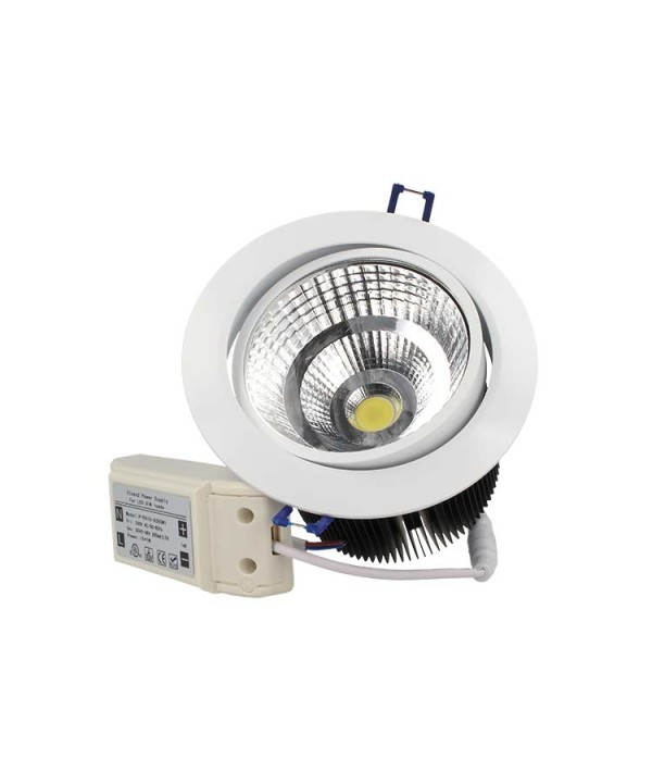 Lampada Faretto Led Incasso Da Soffitto 15W Bianco Caldo 220V