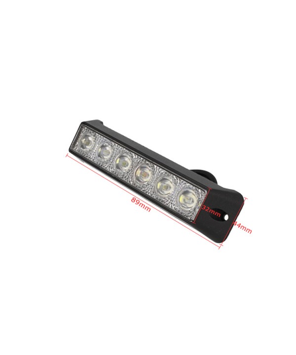 Fanale Luci Diurne A Led DRL Work Light Faro Da Lavoro 12V 24V 18W (6X3W) IP67 Bianco Flood