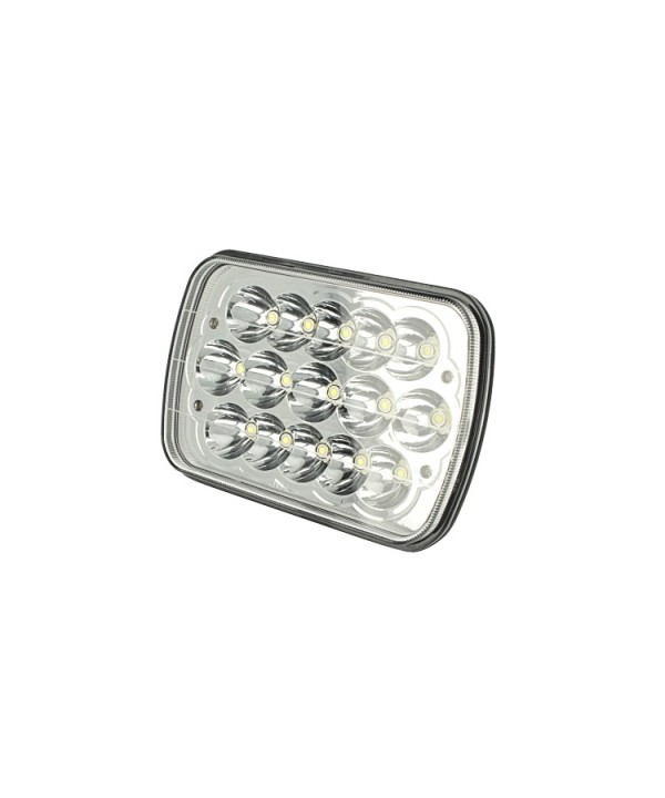 Faro Led Truck Headlight Rettangolare 7 Pollici 45W 12V 24V Per Camion Bi-Luce H4 Anabbagliante Abbagliante