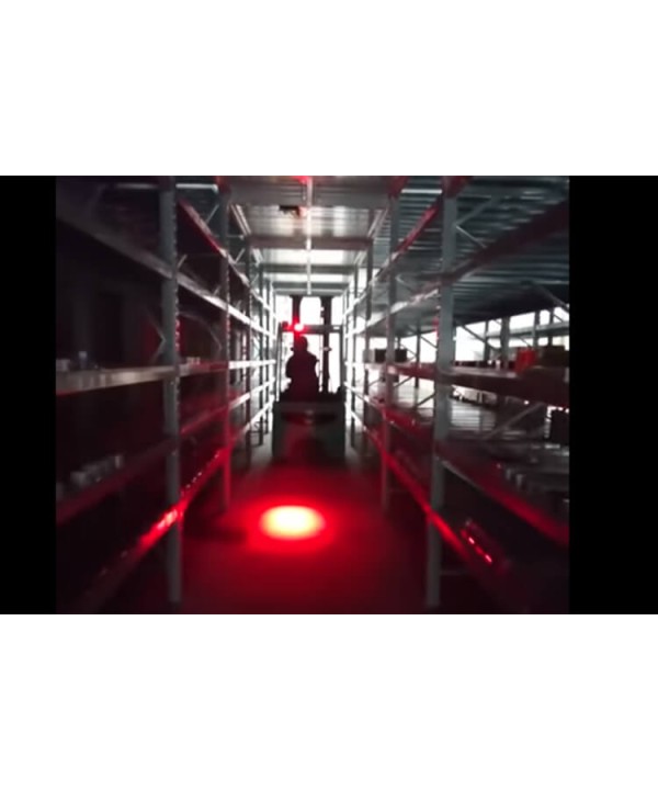 Lampada Faretto Led Per Carrelli Elevatori Muletti Luci Rosso 9V-60V 20W Sicurezza Movimento Magazzino Per Pedoni