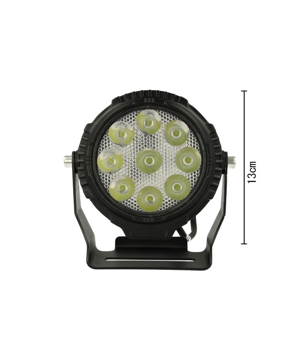 Faro Led Fanale Rotondo Spot 45W Beam 12V 24V 36V 48V 60V 9X5W Cree XTE Nuovo Design