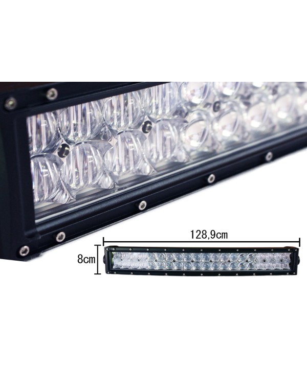 Barra Led 300W 1289mm 9V-60V Doppia Fila 100X3W Lente Combo IP67 Per Fuoristrada Jeep SUV Camper