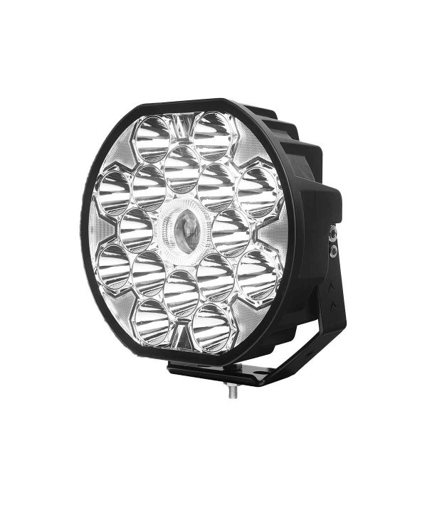 Faro Led Fuoristrada Rotondo 8,5'' 160W 16000LM + Frecce Arancione 10W 12V 24V IP67 6000K Omologato E-Mark