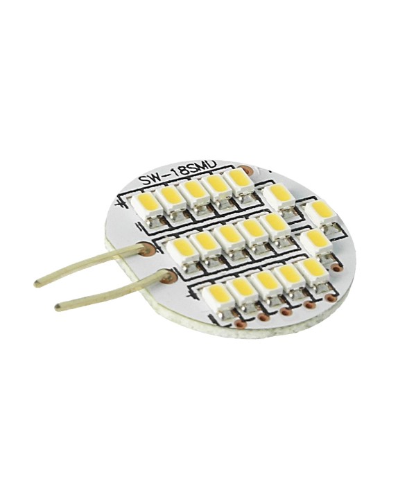 Lampada LED Bispina G4 2W DC 12V 18 SMD 3528 Bianco Caldo Lampadario Casa