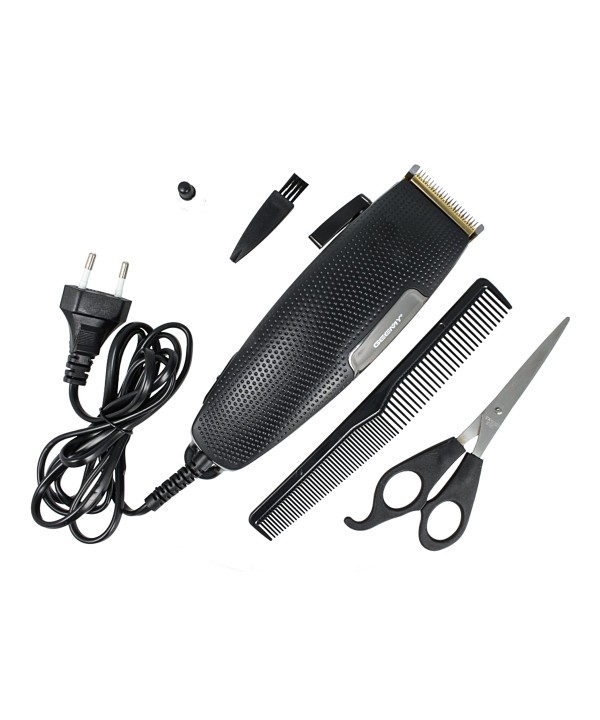 GEMEI GM-806 Tagliacapelli Professionale Con Filo 170cm Lama Titanio Forbici Pettine Inclusi