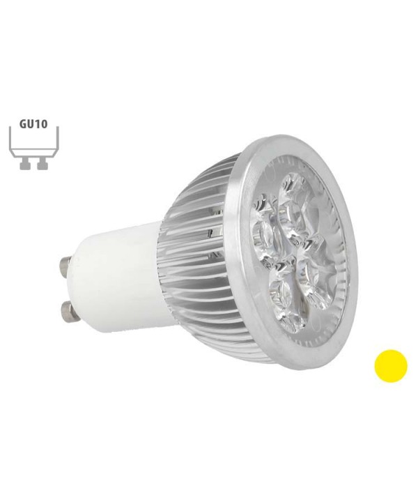 Faretto Lampada LED GU10 4X1W Giallo Yellow 220V