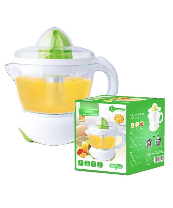 Spremiagrumi Automatico da 25W Estrazione Efficiente Capacità 0.7L Coni Multipli per Spremuta Arancia Elettrico Succo di Frutta Verde
