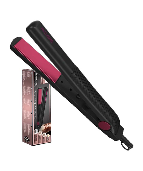 Piastra per Capelli 30W Riscaldamento Rapido con Piastre da 10cm in Ceramica Max 200 gradi con Cavo Girevole a 360 per Capelli Lisci Nero