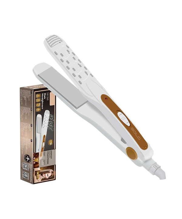 Piastra per Capelli 30W Riscaldamento Rapido con Piastre da 10cm in Ceramica Max 200 gradi con Cavo Girevole 360 Bianco Capelli Lisci SKU 7860