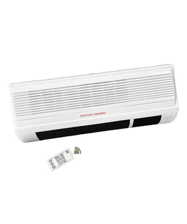 Termoconvettore in Ceramica da Parete 1000W 2000W con Timer Telecomando Panello Digitale Riscaldamento Rapido e Protetto Radiatore Bianco
