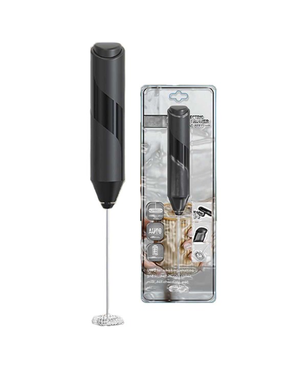 Montalatte Elettrico Frullino Montalatte con Frusta in Acciaio INOX Funziona a Batteria Schiumalatte Elettrico per Caffè Latte Cappuccino Matcha