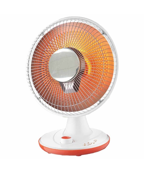 Stufa Elettrica a Parabola in Fibra di Carbonio con 2 Livelli di Riscaldamento 300W 600W Diametro 30cm