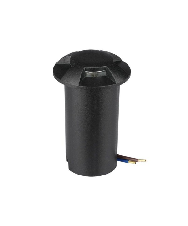 Faretto LED Segnapasso a Cilindro da Interramento 1W con 4 Fasci Luminosi 12V 6500K IP67 SKU-211472
