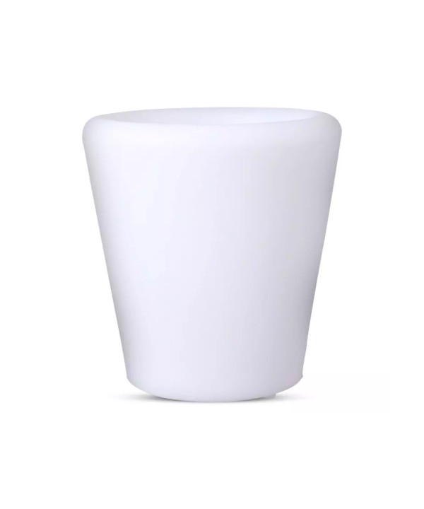 Lampada Luce Led RGBW Luminoso Forma Vaso Ricaricabile Con Telecomando Incluso IP54 28X28X29cm SKU-40181