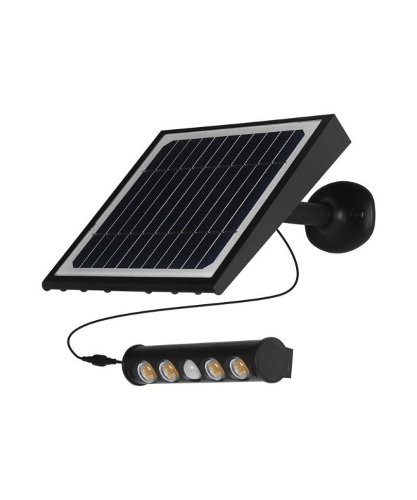 Lampada LED da giardino 8W Con Pannello Solare 6000K Con Sensore PIR IP65 SKU-6850