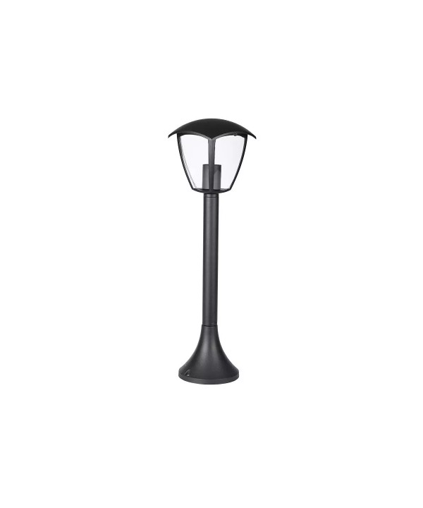 Lampada Da Terra Per Giardino Esterno IP44 Altezza 600mm Attacco E27 Garden Lamp Colore Nero SKU-7059