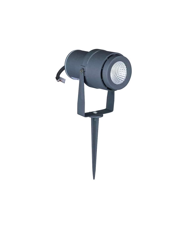 Faretto LED da Giardino 12W con Picchetto Colore Grigio 3000K IP65 SKU-217550