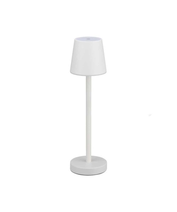 Lampada Led da Tavolo Bianco Ricaricabile 3W Dimmerabile con Comandi Touch Uso Interno ed Esterno IP20 Bianco Naturale 4000K SKU-10192