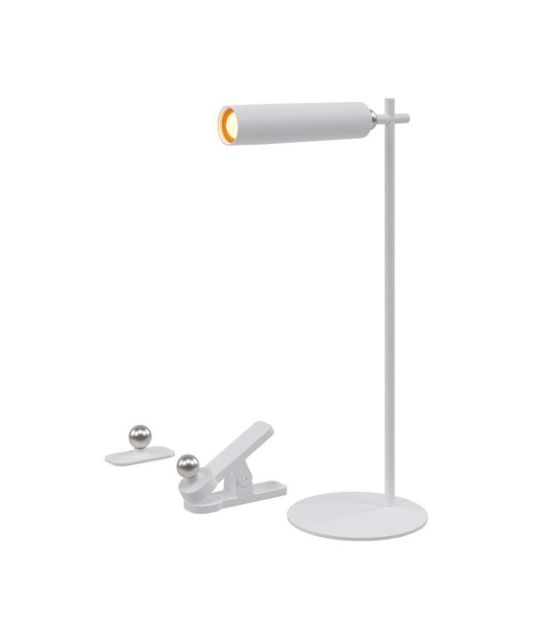 Lampada LED da Tavolo Magnetica 3W Ricaricabile con USB C Touch Dimmerabile 4000K Colore Bianco SKU-23041