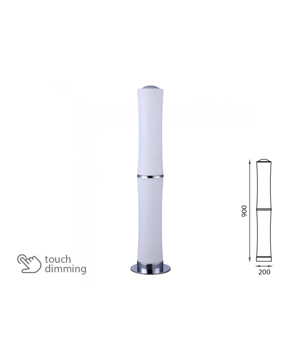 Piantana Lampada Led Da Terra Moderna Forma a 2 Canne Bamboo 32W Alta 900mm Dimmerabile Touch SKU-3976
