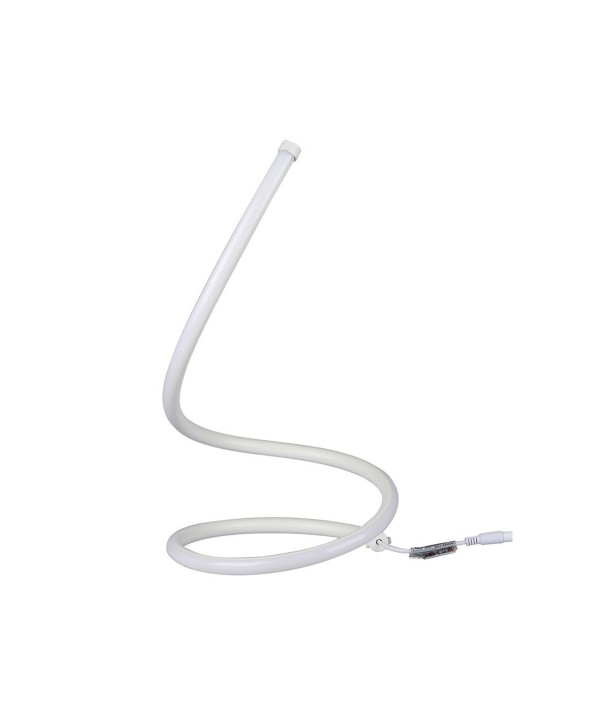 Lampada Led da Tavolo Design Moderna Spirale 17W Caldo 3000K Colore Bianco Con Interruttore SKU-40321