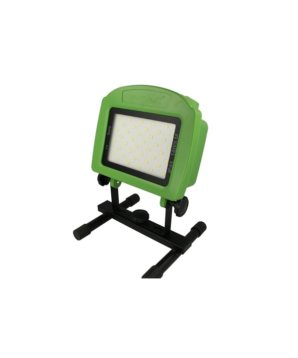 Proiettore Lampada Faro Led Portatile 20W Ricaricabile 12V Da Auto 220V Da Casa IP44 Autonomia 6 Ore Bianco Neutro SKU-5692