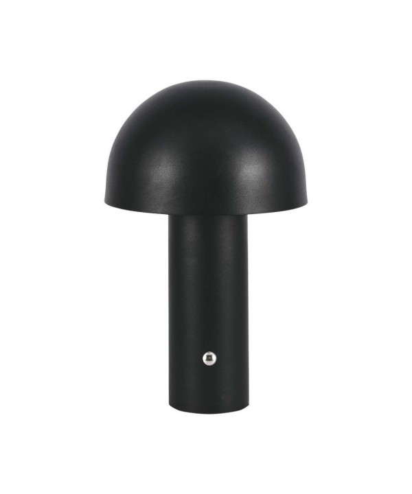 Lampada LED da Tavolo 3W con Batteria 1800mAh Ricaricabile USB C Colore Nero in Metallo Touch Dimmerabile 3 in 1 SKU-7898