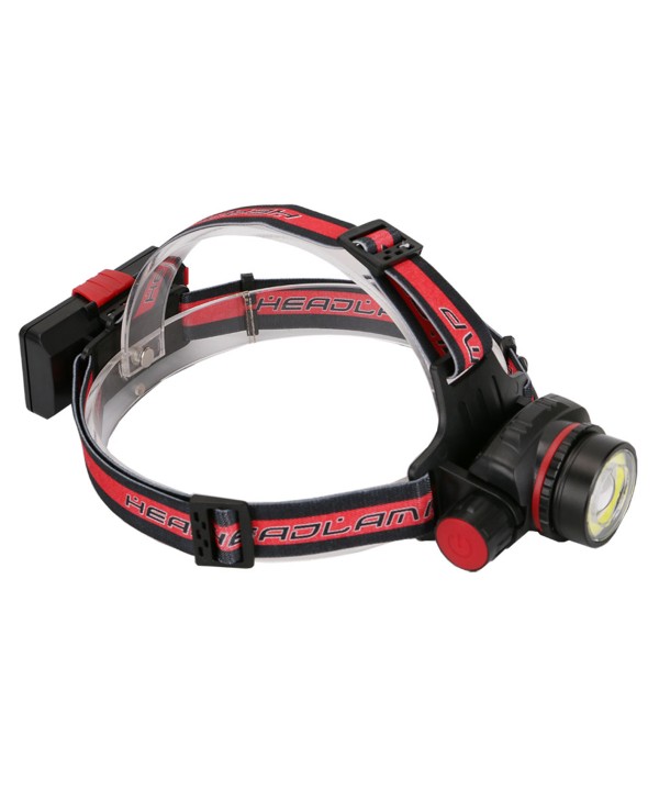 Torcia da Testa LED Ricaricabile Snodabile Zoomabile Lampada Frontale Impermeabile Tattico Campeggio Sport