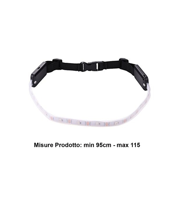 Striscia Led RGB Forma Cintura Con Telecomando Ricaricabile Segnale Frecce Flash Strobo Per Avviso Sicurezza Nella Notte A Bicicletta Passeggiata Camminata