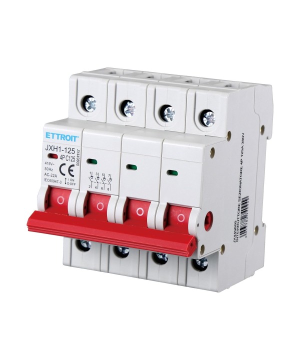 Interruttore Sezionatore 4P 125A 415VAC Guida DIN JXH1-125-4P-125A