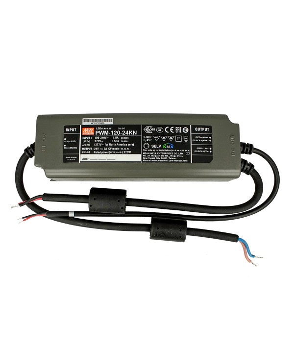 MeanWell PWM-120-24KN Trasformatore CV 24V 5A 120W Dimmerabile KNX Konnex IP67