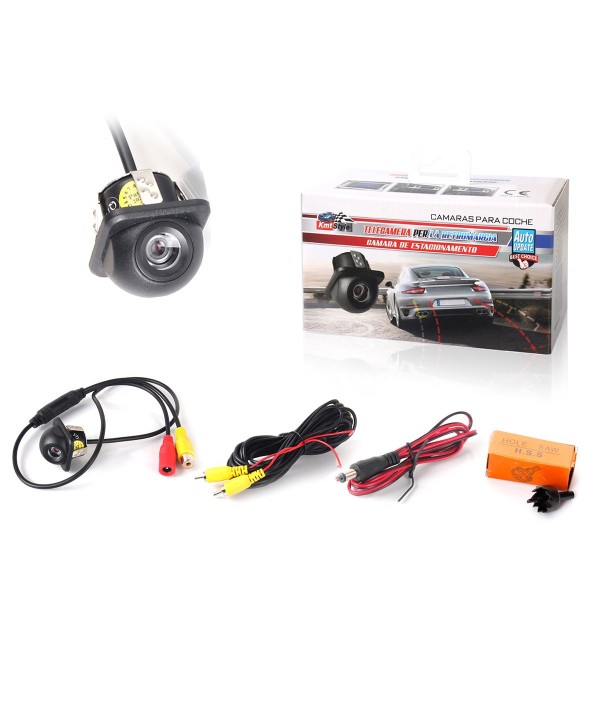 Telecamera Retromarcia Da Incasso Foro 21mm Inclinato Sensore CMD Visione Notturna 12V Auto IP67