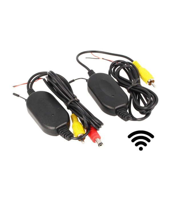 Kit Trasmettitore Ricevitore Video Wireless Per Telecamera Auto Retromarcia Monitor DVD 2,4G Cavo RCA 12V