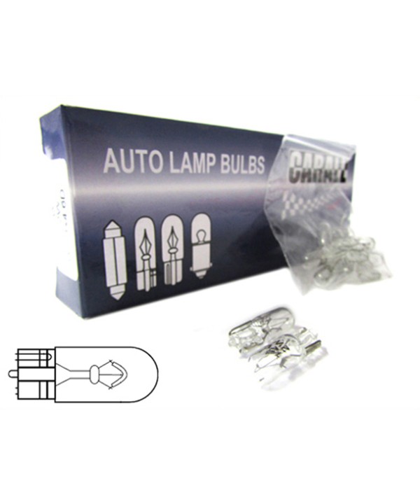 10 Pezzi Lampada Alogena T10 W2W 12V 2W Tutto Vetro W2,1x9,5d