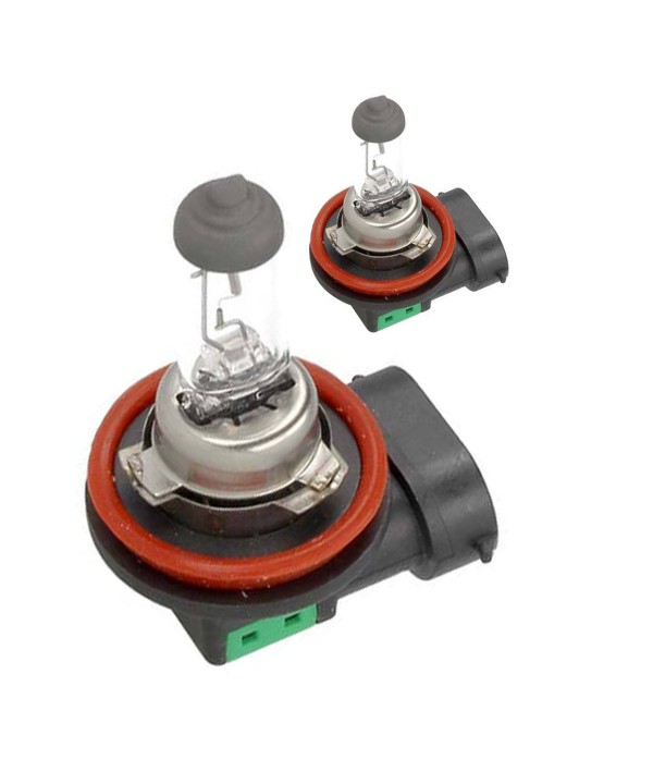 Blister 2 Pezzi Lampada Alogena Auto H8 12V 35W PGJ19-1 Trasparente Marca Carall