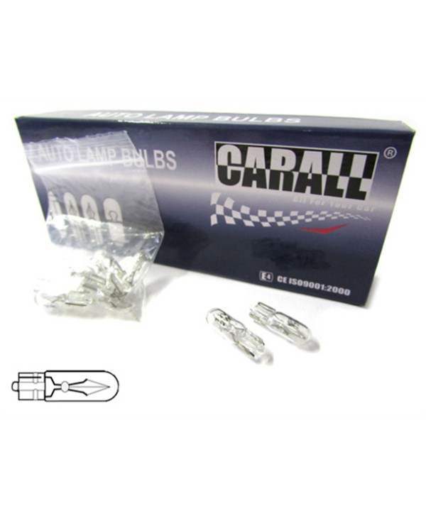 10 Pezzi Lampada Alogena T5 W1,2W 12V 1,2W W2X4.6D