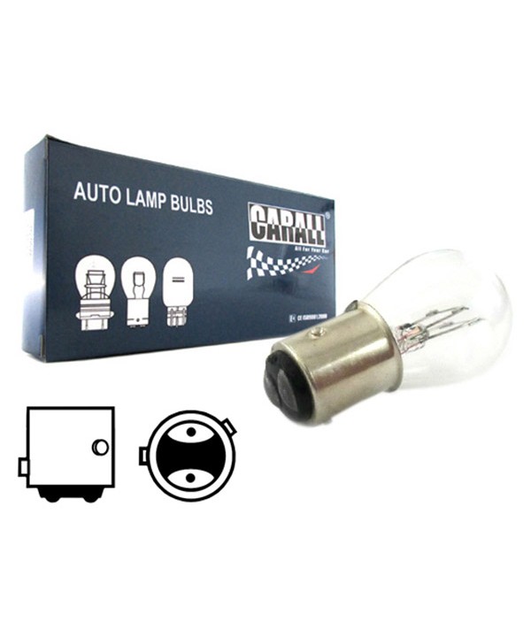 10 Pezzi Lampada Alogena S25 P21/4W BAZ15D Asimmetrica 12V 21/4W