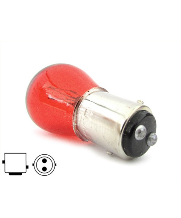 10 Pezzi Lampada Alogena S25 P21/5W BAY15D 12V 21/5W Rosso Doppio Filamento