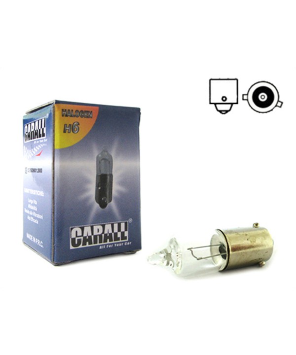 2 PZ Lampada Alogena Auto H6W BAX9s 12V 6W Ricambio Auto