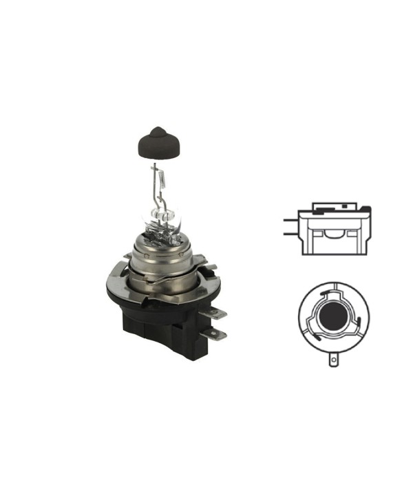 2 PZ Lampada Alogena H8B 12V 35W PGJY19-1 Clear Compatibile Osram OA64242