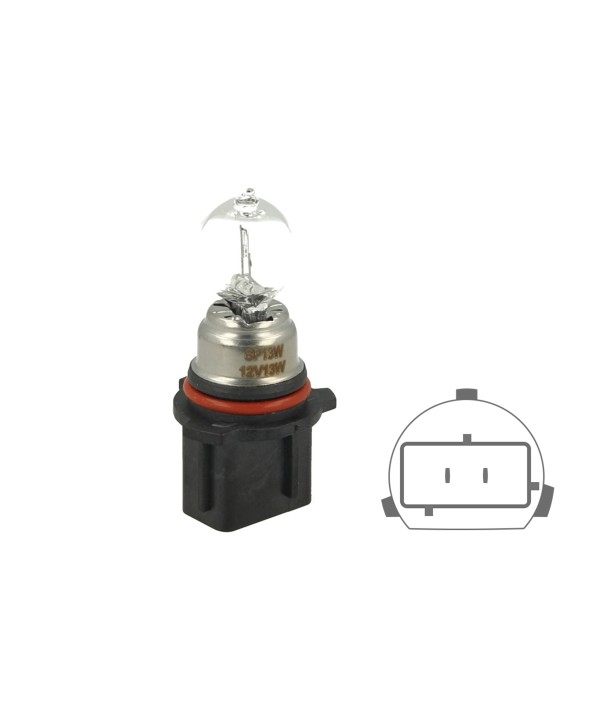 2 PZ Lampada Alogena P13W 12V 13W PG18.5d-1 Clear Compatibile Philips 12277C1