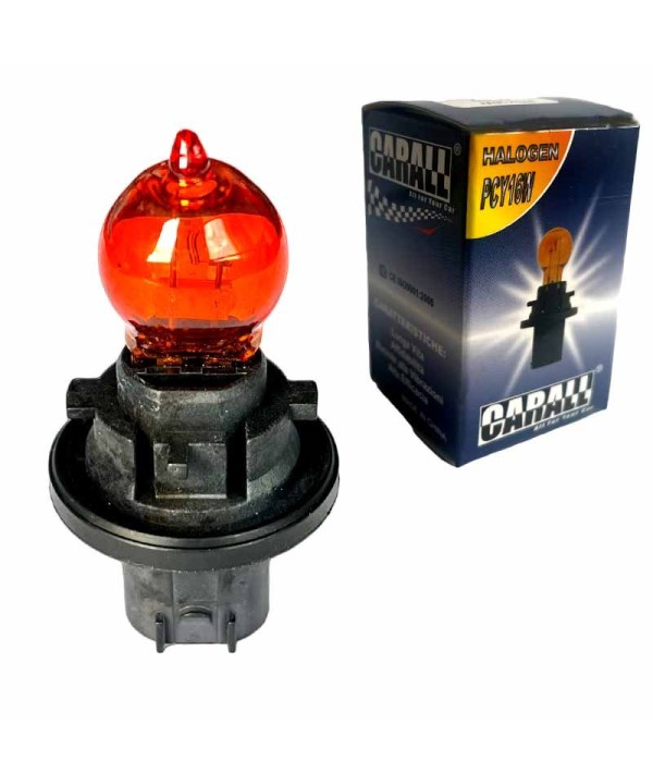 2 PZ Lampada Alogena PCY16W 12V 16W PU20d/2 Indicatore Direzione Arancione Compatibile Philips 12271AC1