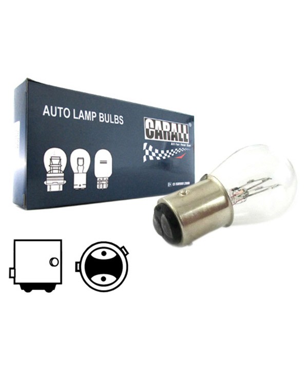 10 Pezzi Lampada Alogena S25 P21/4W BAZ15D Asimmetrica 24V 21/4W