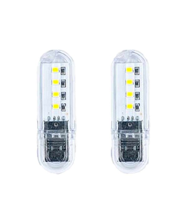 2 pcs Lampada Notturna Decorativa USB a LED Portatile 0.8W 59LM Luce Fredda 6500K