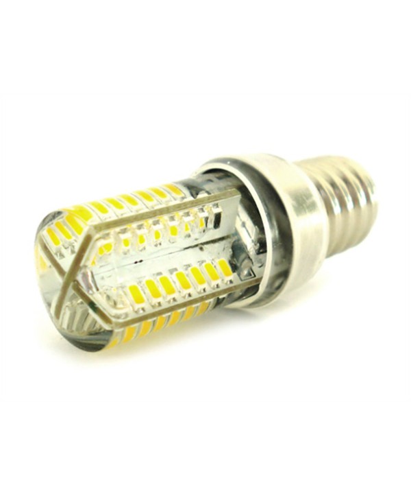 Lampada LED E14 Bianco Neutro Tubolare 3,5W=35W 360 Gradi Con Silicone Slim 64 SMD 3014 220V