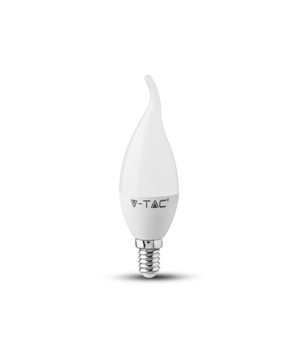 Lampada A Led E14 CF37 5,5W Caldo 3000K Forma Candela Fiamma Colpo Di Vento SKU-117
