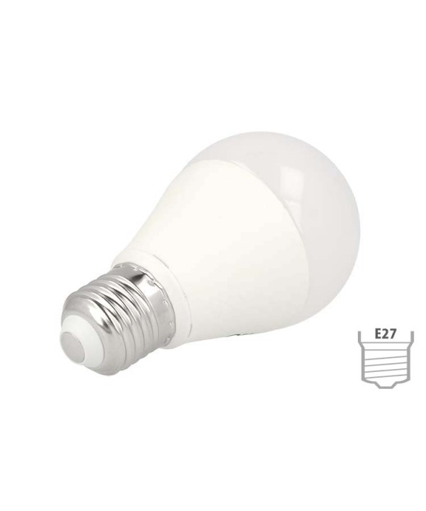 Lampada Led E27 A58 9W=60W Neutro 4000K Bulbo Sfera Chip Samsung Garanzia 5 Anni SKU-229
