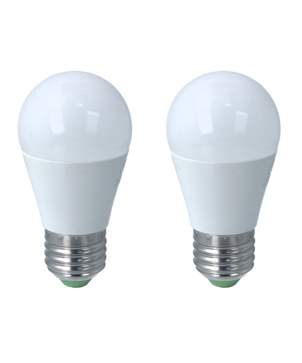 2 PZ Lampada A Led E27 G45 8W Bianco Freddo 6500K 720 Lumen